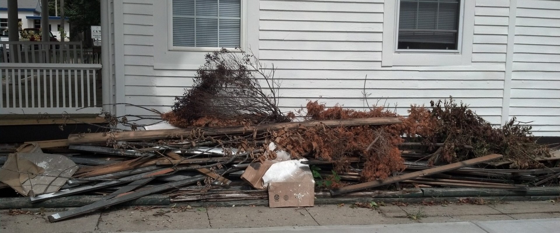 Easy Cleanup with Dump It In for Deck Repair
